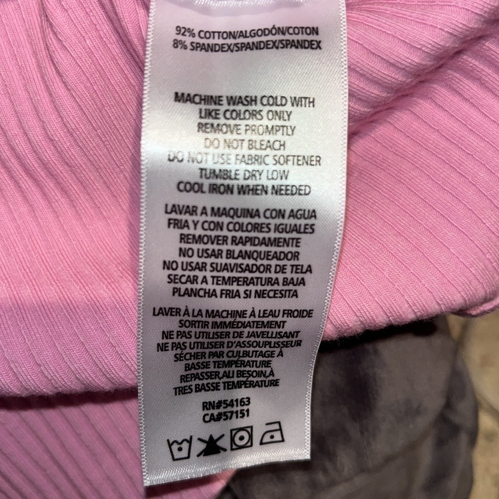 Calvin Klein Best Bodysuit In Pink Rib Knit - Picture 11 of 11